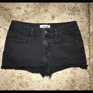 Victoria’s Secret Pink black denim shorts